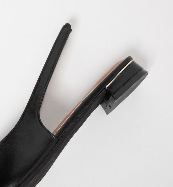 UNITED ARROWS green label relaxing「ポインテッド Vカットバー スリングバックシューズ / サンダル / パンプス」|パンプス|