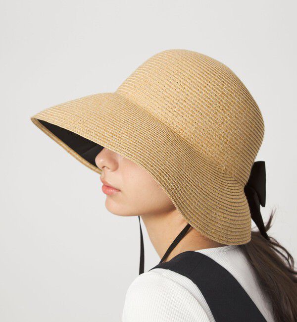 UNITED ARROWS green label relaxing「2WAY 遮光ブリム リボン ハット」|ハット|