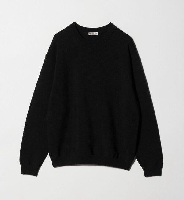 BEAUTY&YOUTH UNITED ARROWS「パール ステッチ フォルム クルーネック ニット ウォシャブル」|ニット・セーター|