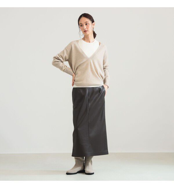 Demi-Luxe BEAMS 「Vネックニット タンクトップ 2WAY セット」|ニット・セーター|