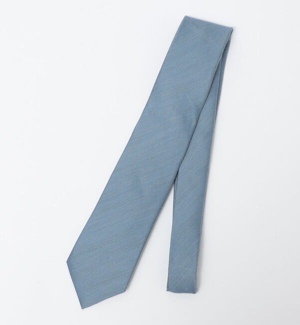 SHIPS「SHIPS: リネン シルク ソリッド ネクタイ」|ネクタイ・蝶ネクタイ|スカイブルー