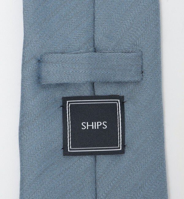 SHIPS「SHIPS: リネン シルク ソリッド ネクタイ」|ネクタイ・蝶ネクタイ|