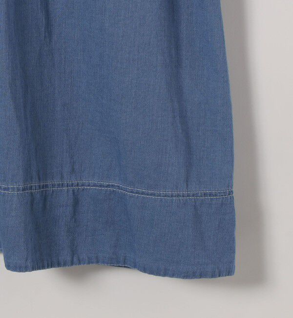 SHIPS any「SHIPS any:〈手洗い可能〉シアー デニム ポケット ロング シャツ ワンピース」|ワンピース|