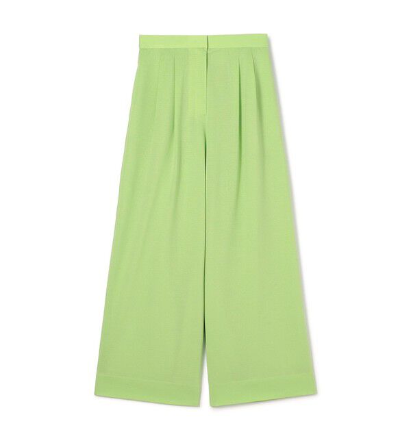 Ballsey「プラッドジャージー タックワイドパンツ」|その他|53 ライトグリーン