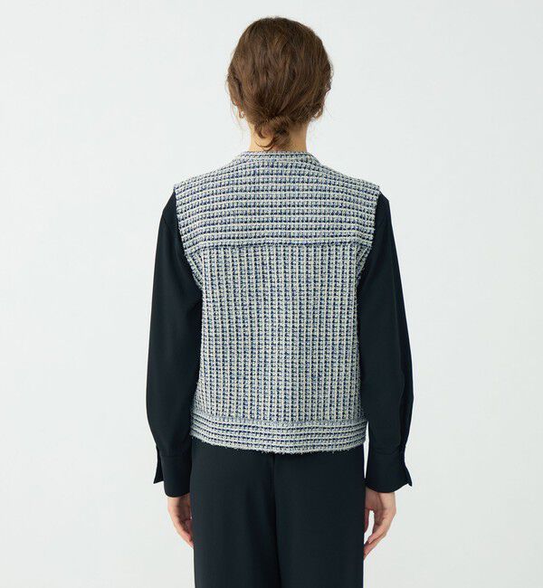 Ballsey「ミックスツイード ショートベスト」|ベスト・ジレ|