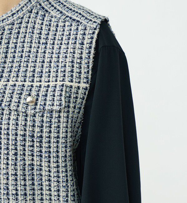 Ballsey「ミックスツイード ショートベスト」|ベスト・ジレ|