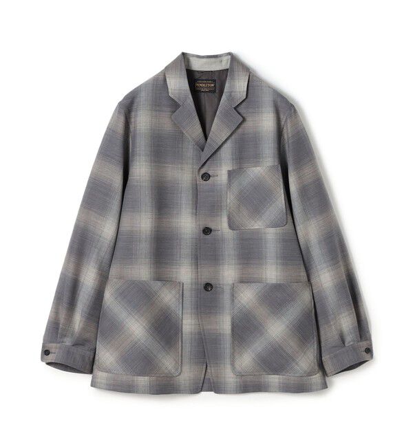 TOMORROWLAND MENS「【別注】PENDLETON ウールオンブレーチェック トップスタージャケット」|テーラードジャケット|18 グレーチェック