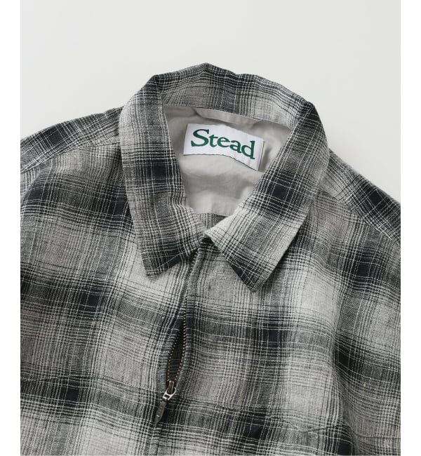 J.S.Homestead「《予約》Stead / リネン オンブレ ジップ シャツ」|シャツ・ブラウス|