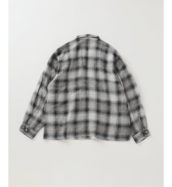 J.S.Homestead「《予約》Stead / リネン オンブレ ジップ シャツ」|シャツ・ブラウス|