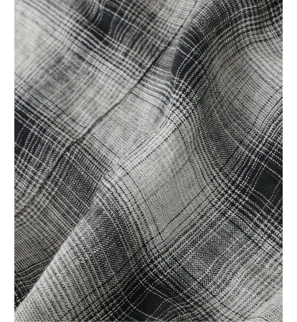 J.S.Homestead「《予約》Stead / リネン オンブレ ジップ シャツ」|シャツ・ブラウス|