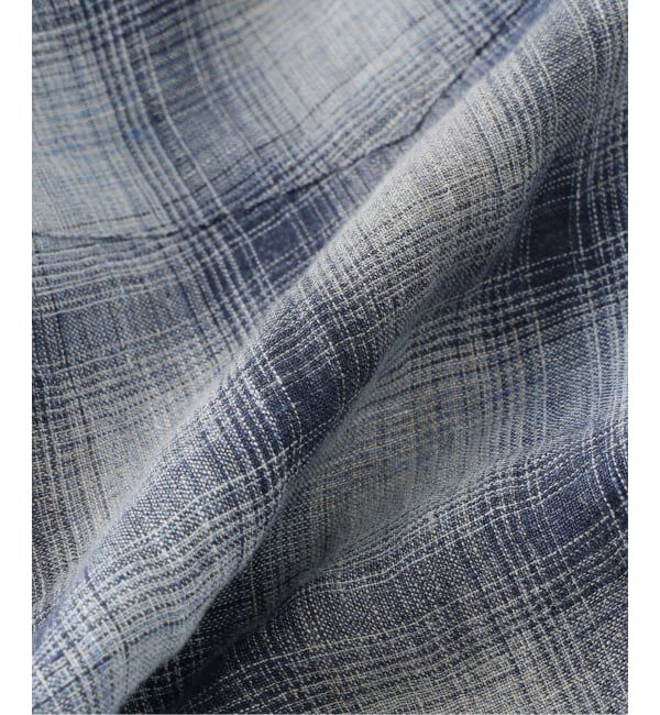 J.S.Homestead「《予約》Stead / リネン オンブレ ジップ シャツ」|シャツ・ブラウス|