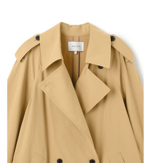 BEIGE,「IBERIS / オーバーサイズトレンチコート」|トレンチコート|