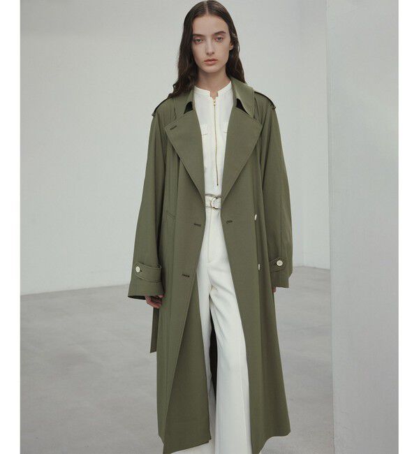 BEIGE,「IBERIS / オーバーサイズトレンチコート」|トレンチコート|Khaki