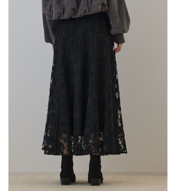 GRACE CONTINENTAL「エンブロイダリーフレアスカート」|スカート|