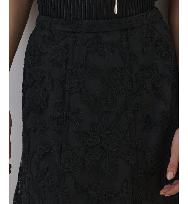 GRACE CONTINENTAL「エンブロイダリーフレアスカート」|スカート|