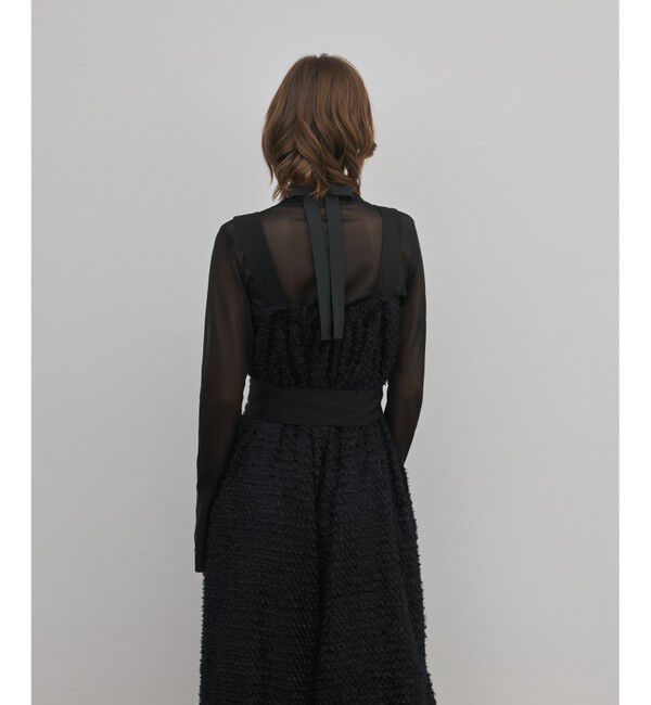 GRACE CONTINENTAL「カットジャガードサロペット」|オールインワン|