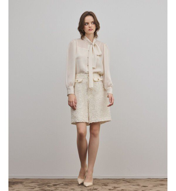 GRACE CONTINENTAL「ストライプボウブラウス」|シャツ・ブラウス|