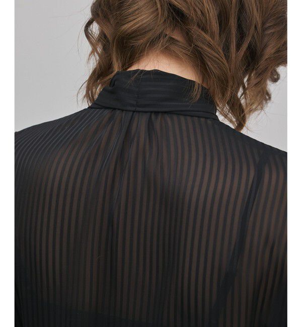 GRACE CONTINENTAL「ストライプボウブラウス」|シャツ・ブラウス|