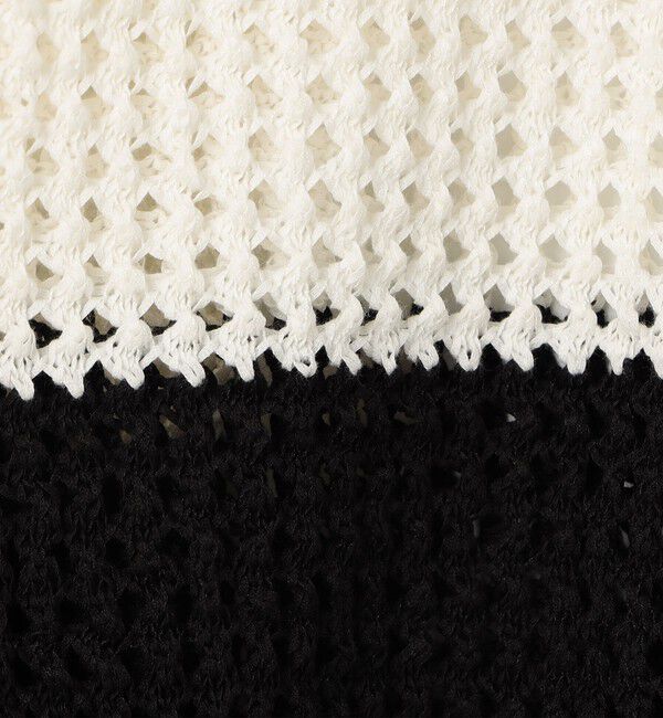 NOLLEY'S「《手洗い可能》テープメッシュ編Vネックカーディガン」|カーディガン|