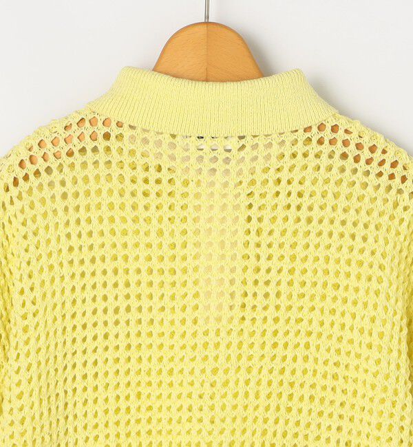 NOLLEY'S「《手洗い可能》テープメッシュ編ポロプルオーバー」|ニット・セーター|