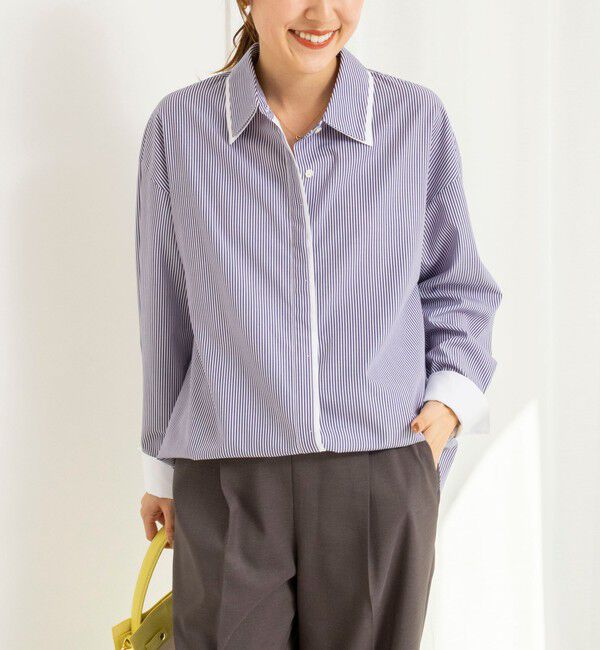 NOLLEY'S「ウォッシャブルレイヤード2WAYカラーシャツ」|シャツ・ブラウス|