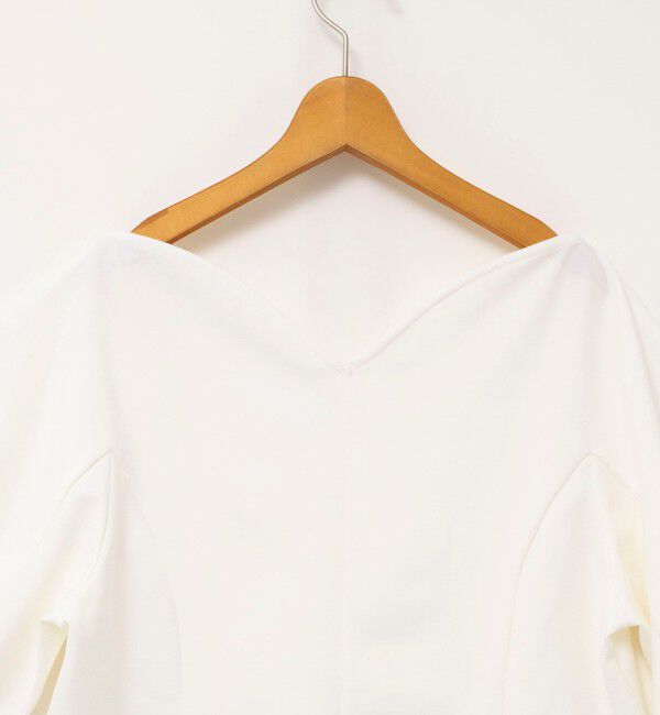 NOLLEY'S「【WEB限定】ウォッシャブルハートネックカットソー」|Tシャツ・カットソー|