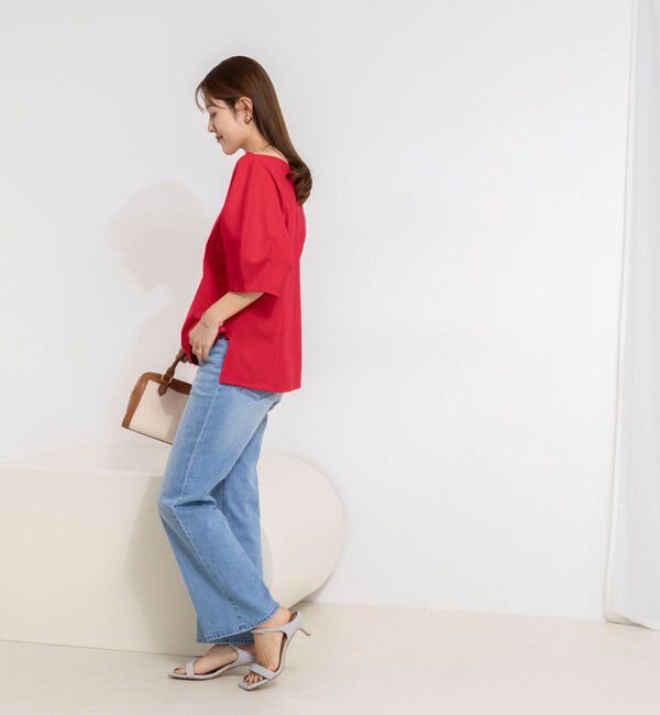 NOLLEY'S「【WEB限定】ウォッシャブルハートネックカットソー」|Tシャツ・カットソー|