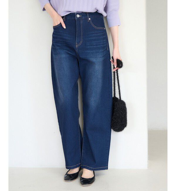 Rope&rsquo;Picnic「【ウエスト革命デニム】ウエストシェイプカービーデニム」|デニム|ブルーメイン