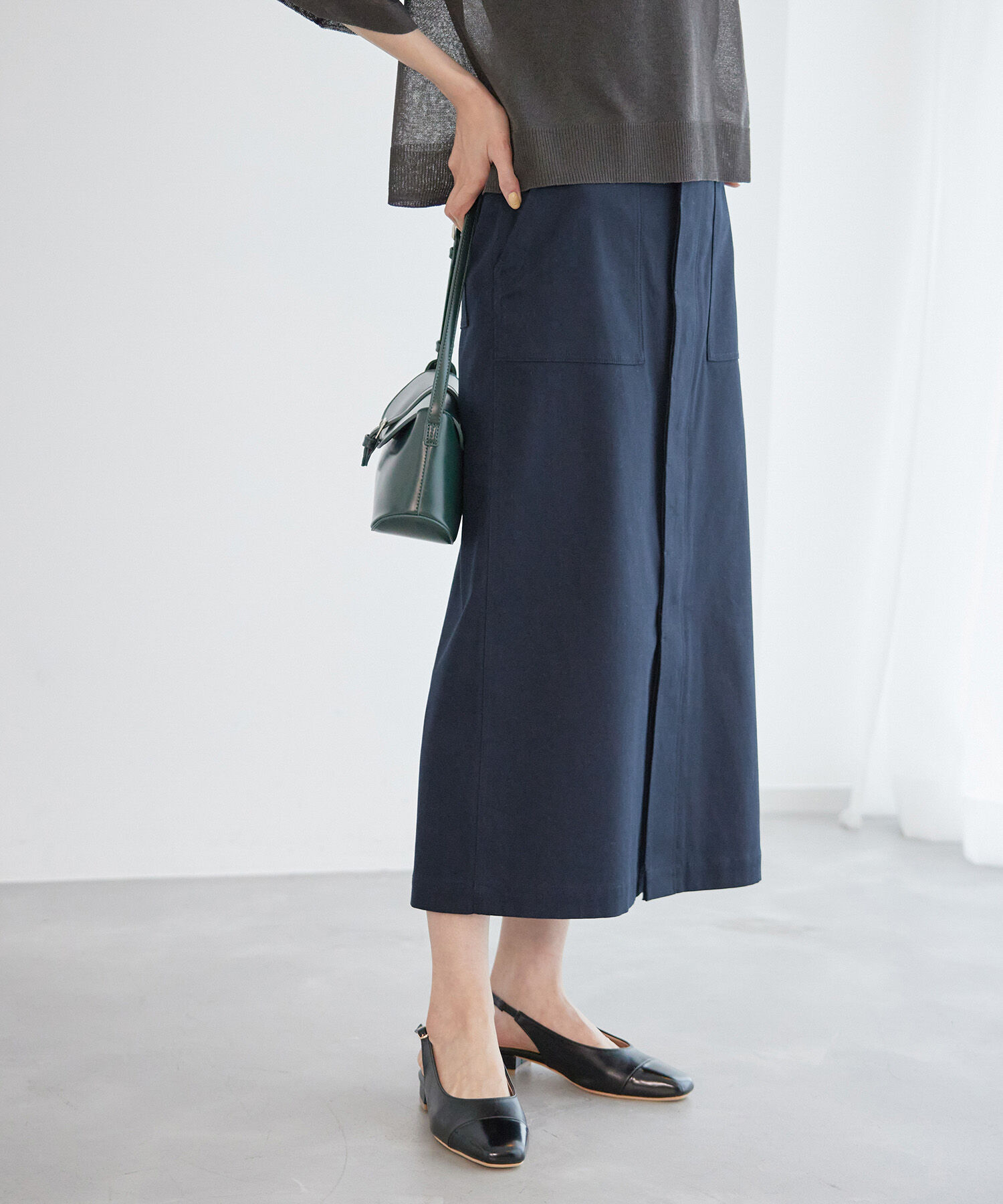 Rope&rsquo;Picnic「ミリタリーベイカースカート/防汚加工」|スカート|