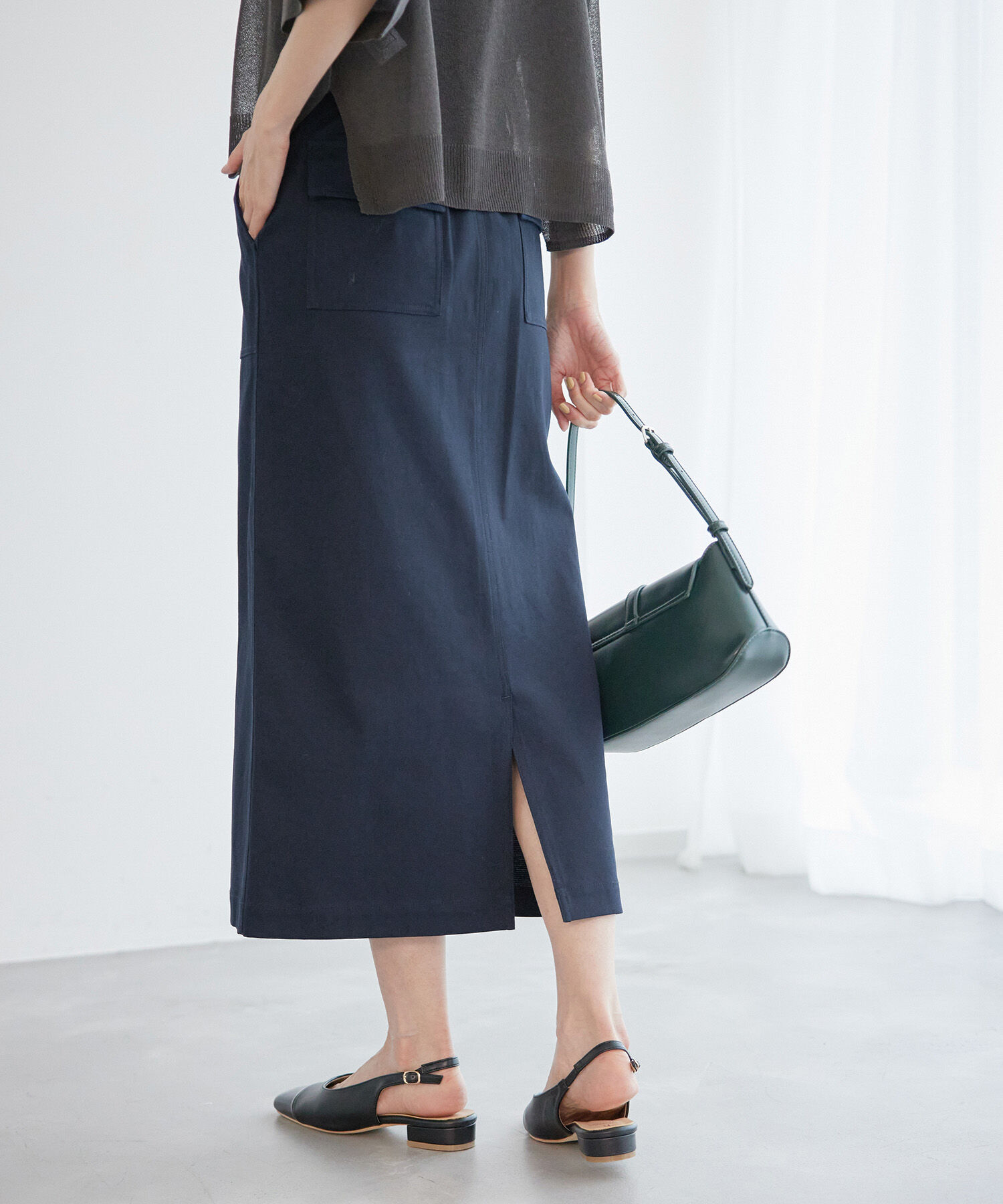 Rope&rsquo;Picnic「ミリタリーベイカースカート/防汚加工」|スカート|