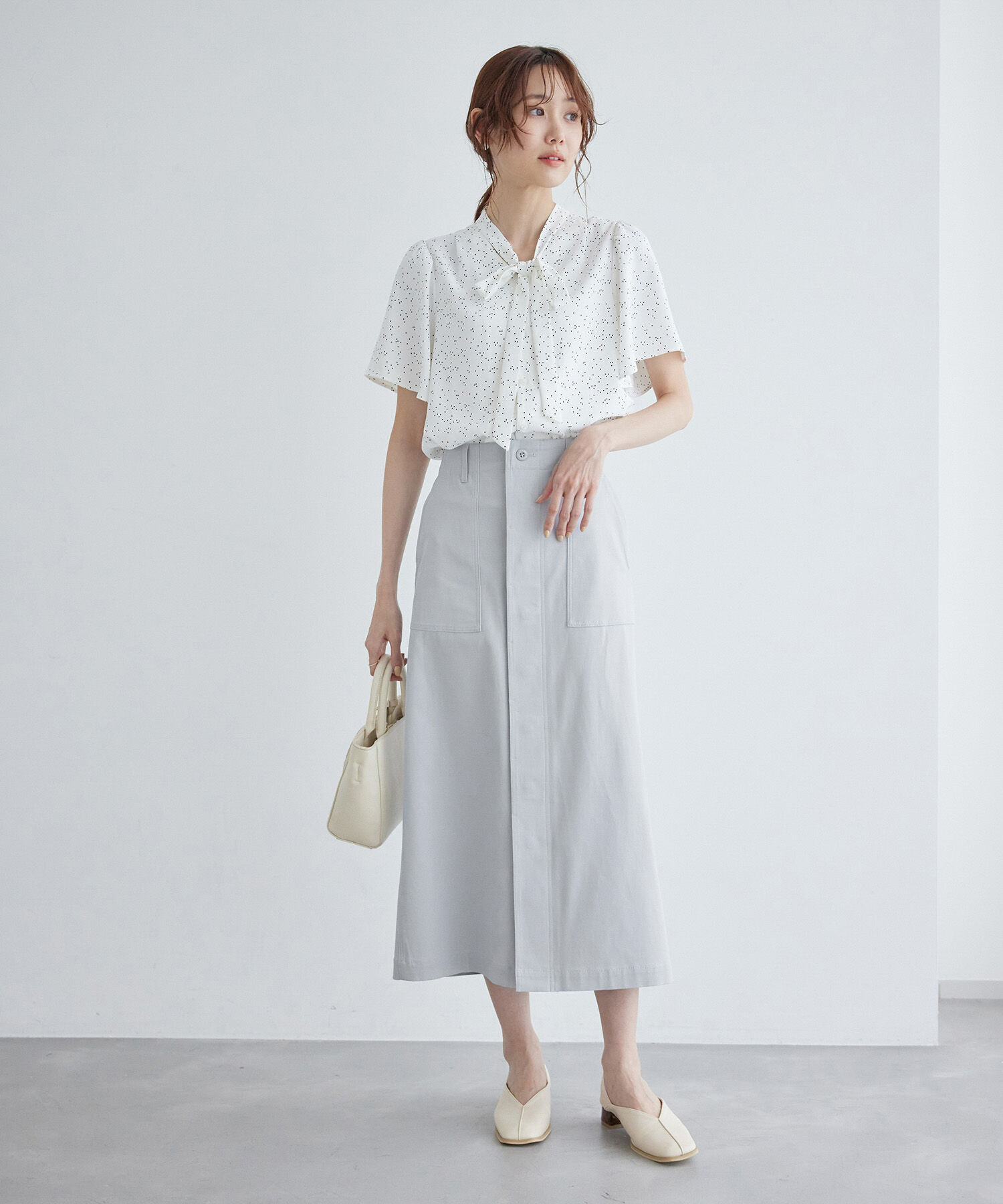 Rope&rsquo;Picnic「ミリタリーベイカースカート/防汚加工」|スカート|