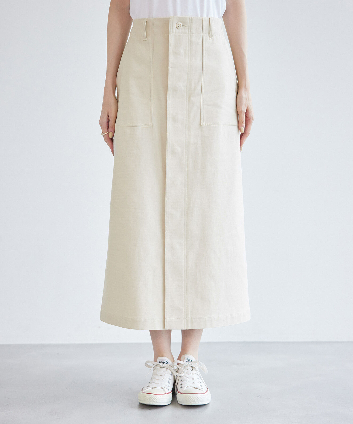 Rope&rsquo;Picnic「ミリタリーベイカースカート/防汚加工」|スカート|