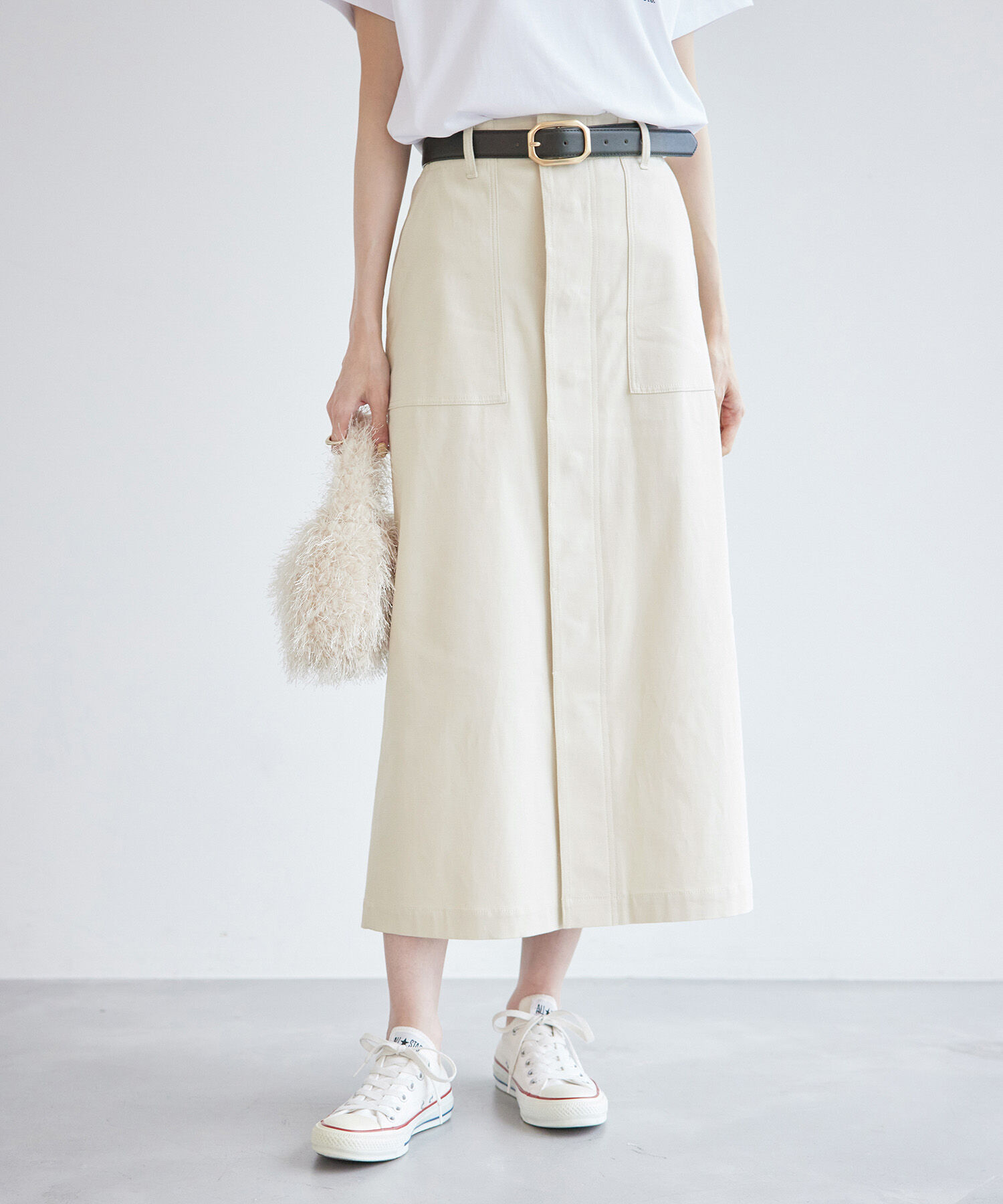 Rope&rsquo;Picnic「ミリタリーベイカースカート/防汚加工」|スカート|