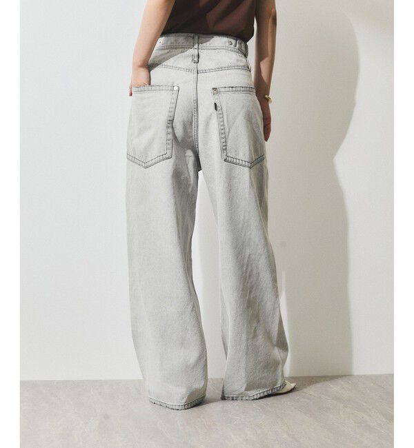 ADAM ET ROPE'「【WEB限定】ディープライズワイドデニム」|デニム|ブラック系(04)