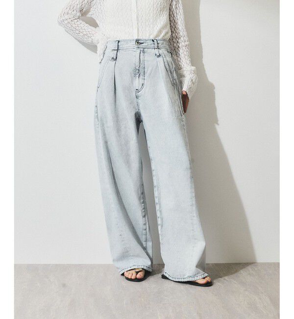 ADAM ET ROPE'「【WEB限定】ディープライズワイドデニム」|デニム|ブルー系(47)