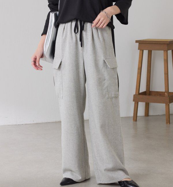  「ネップイージーパンツ」|チノ|ライトグレー