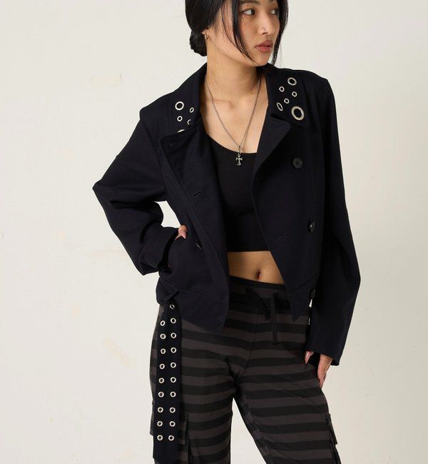  「TRアイレットショートPジャケット」|ブルゾン・スタジャン|