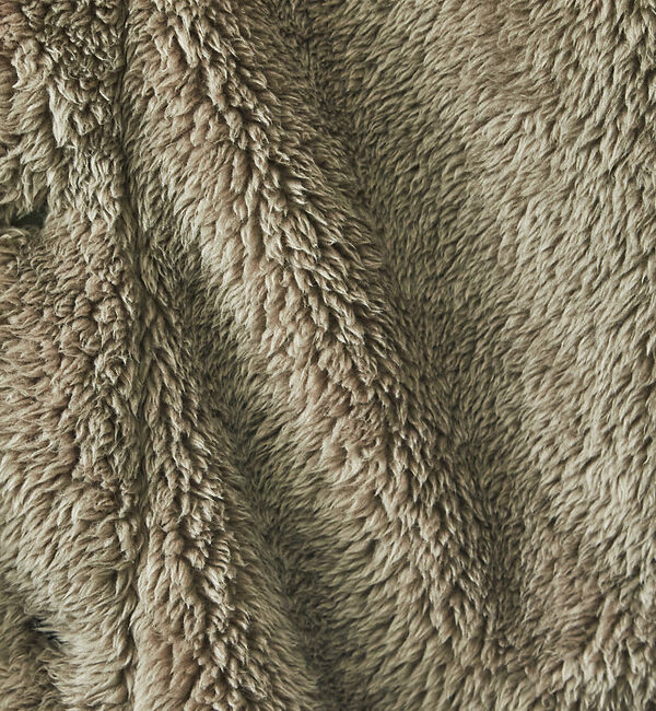 ABAHOUSE「【KELTY / ケルティ】別注 ノーカラー フリース ボア オーバーサイズ ブ」|ブルゾン・スタジャン|