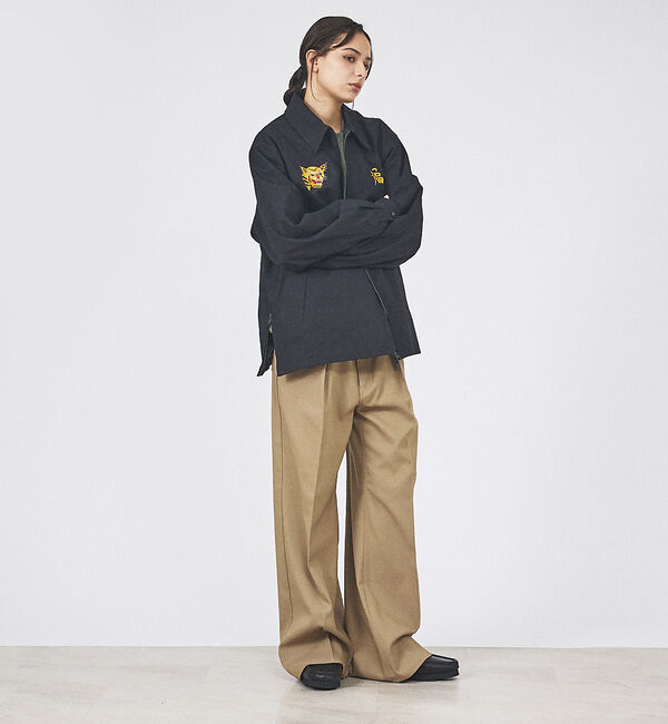 ABAHOUSE「【TAION / タイオン】NON DOWN REVERSIBLE VET BL」|ブルゾン・スタジャン|