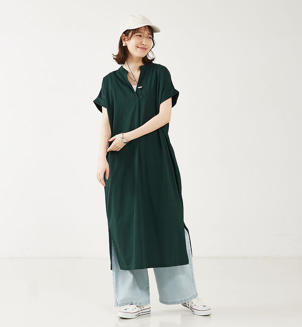 abahouse mavie「タックワイドデニム」|デニム|