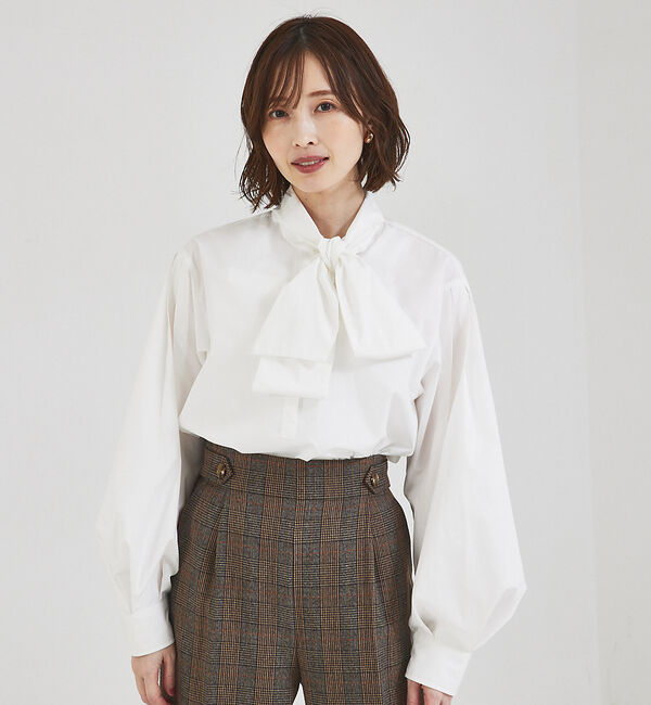 abahouse mavie「2WAYボウタイスキッパーシャツ」|シャツ・ブラウス|