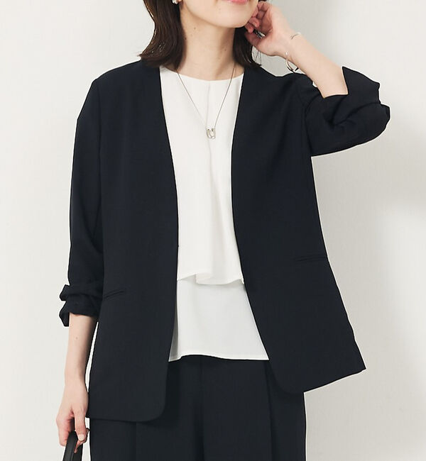 abahouse mavie「【エニデイカセット・サマー】ジョーゼットタックフレアーブラウス」|シャツ・ブラウス|