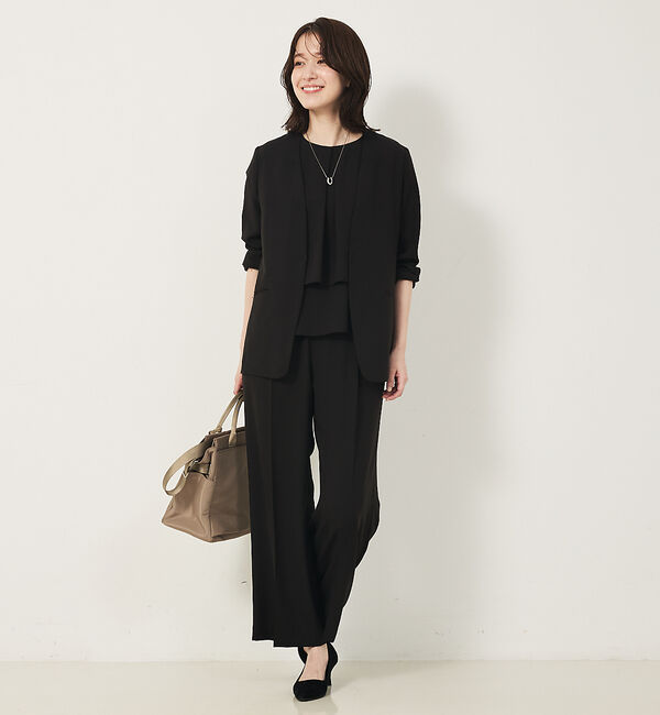 abahouse mavie「【エニデイカセット・サマー】ジョーゼットタックフレアーブラウス」|シャツ・ブラウス|