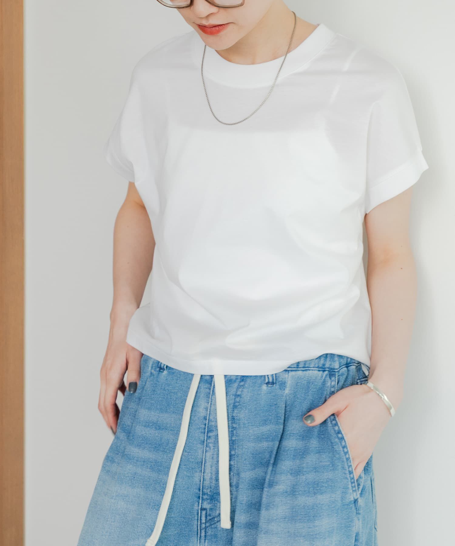 URBAN RESEARCH「スーピマコットンフレンチスリーブカットソー」|Tシャツ・カットソー|