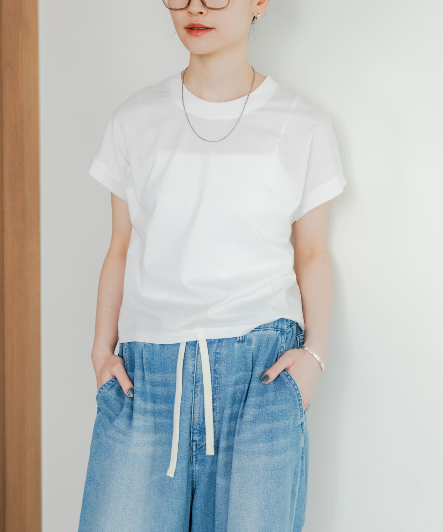 URBAN RESEARCH「スーピマコットンフレンチスリーブカットソー」|Tシャツ・カットソー|