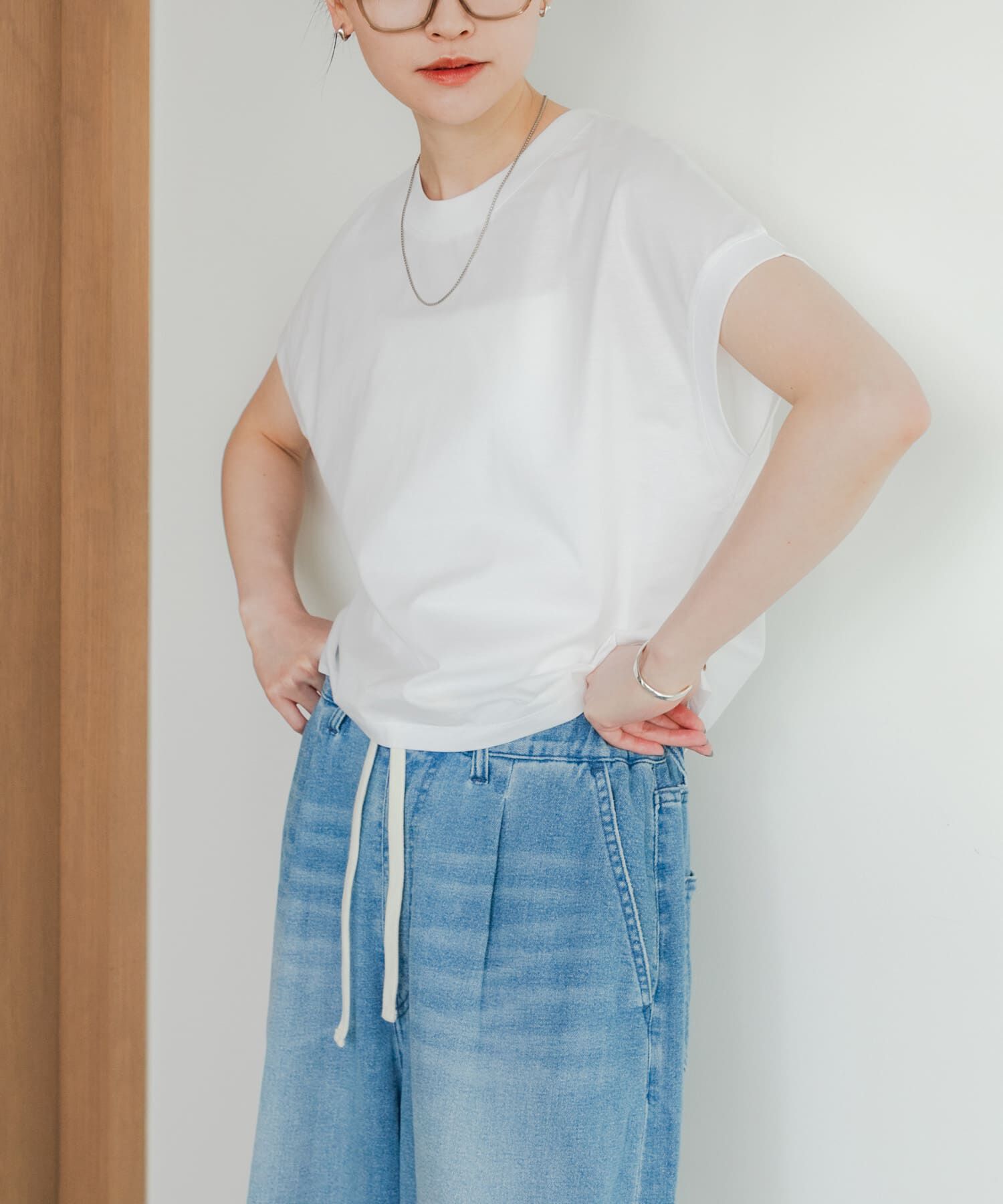 URBAN RESEARCH「スーピマコットンフレンチスリーブカットソー」|Tシャツ・カットソー|