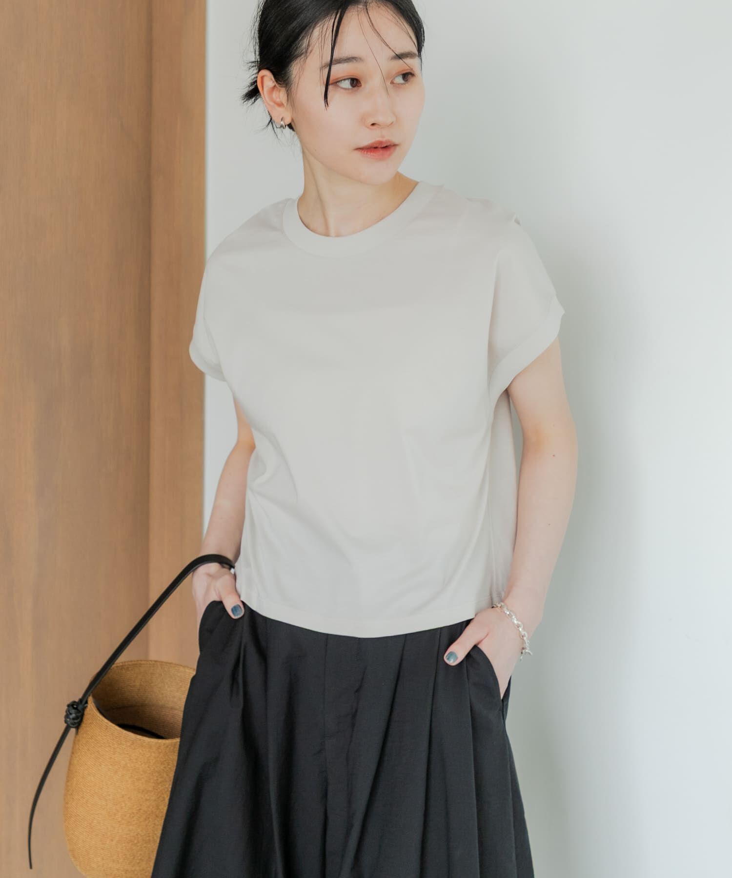 URBAN RESEARCH「スーピマコットンフレンチスリーブカットソー」|Tシャツ・カットソー|