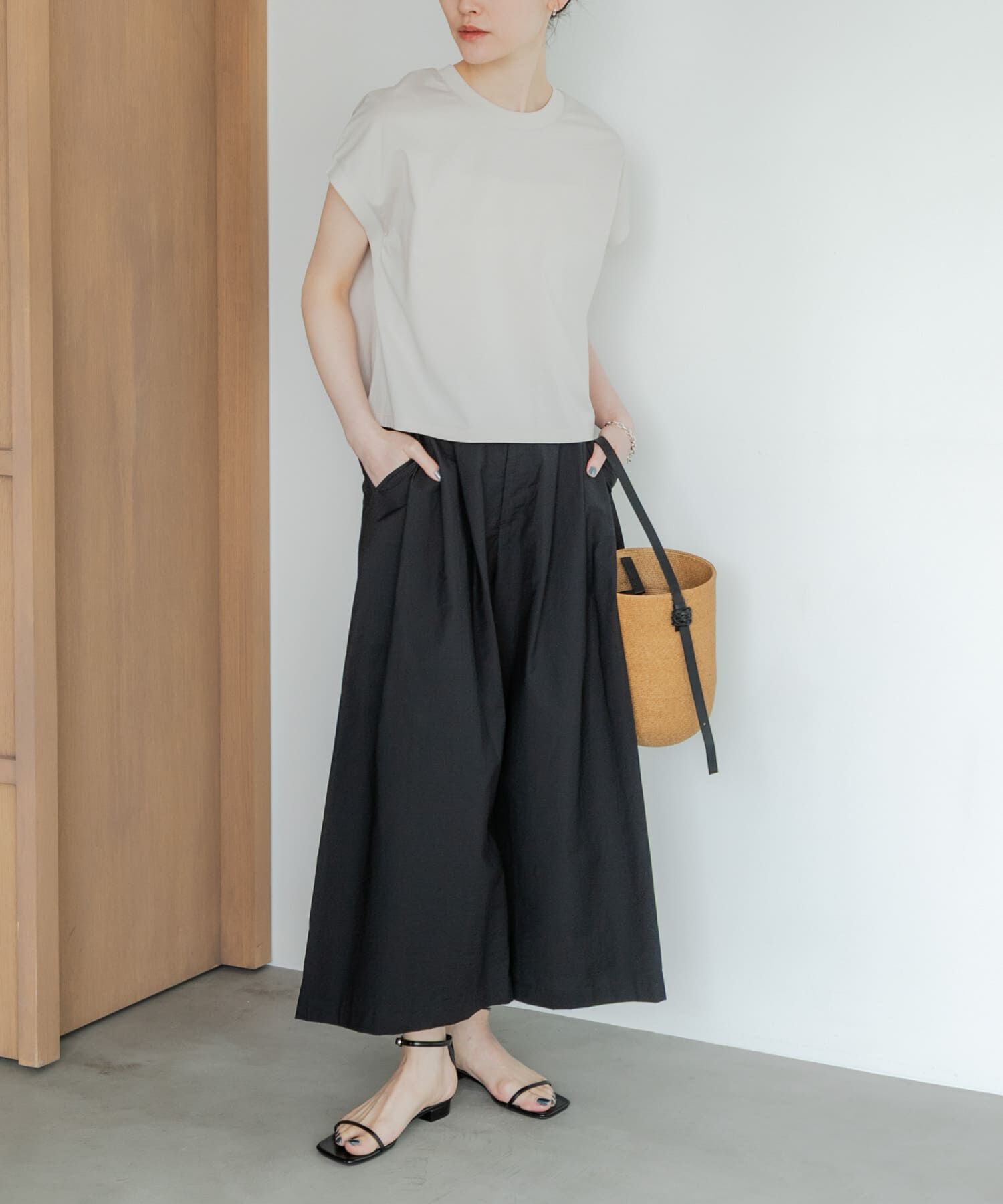 URBAN RESEARCH「スーピマコットンフレンチスリーブカットソー」|Tシャツ・カットソー|