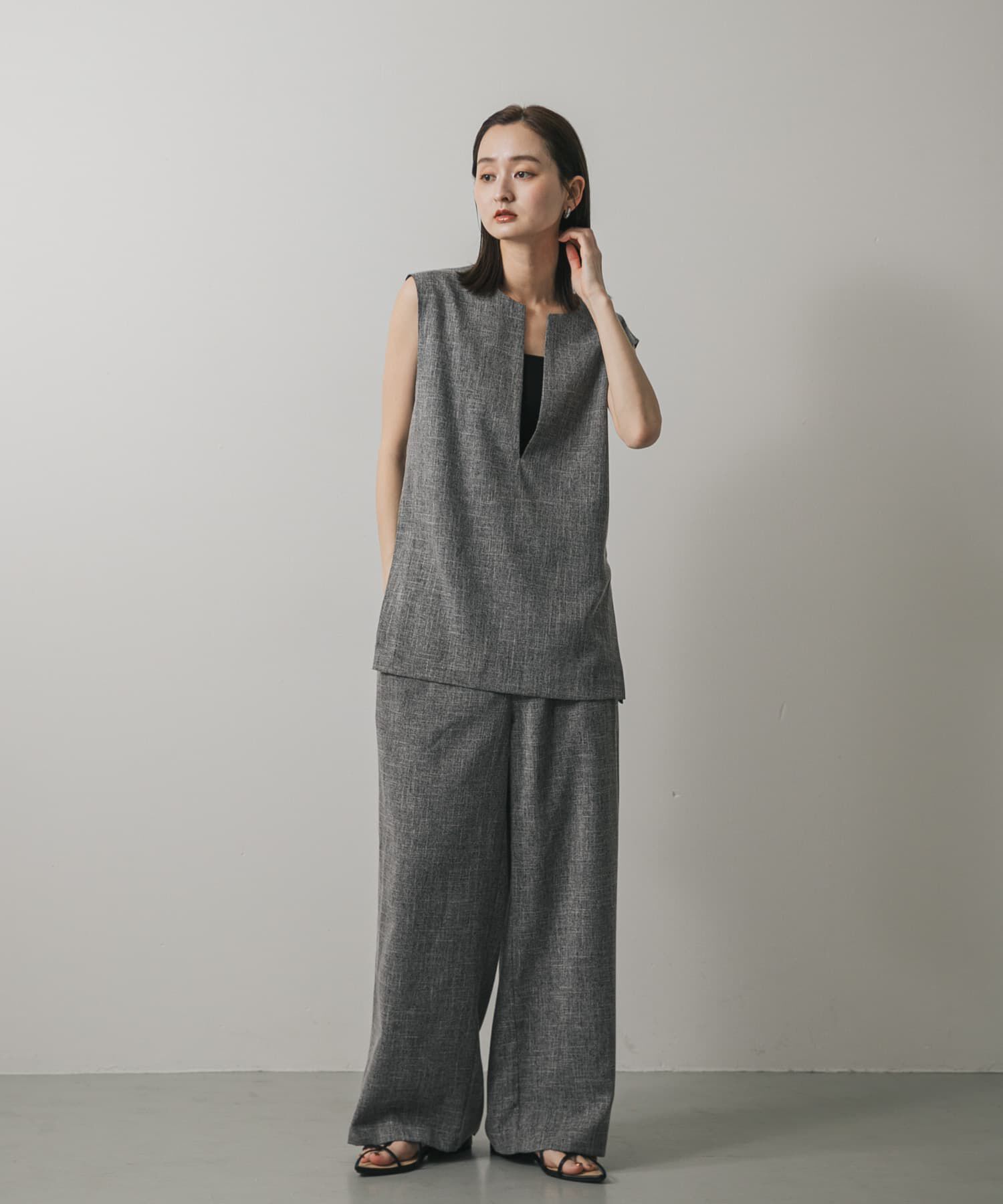 SENSE OF PLACE by URBAN RESEARCH「スキッパーツイードベスト」|ベスト・ジレ|