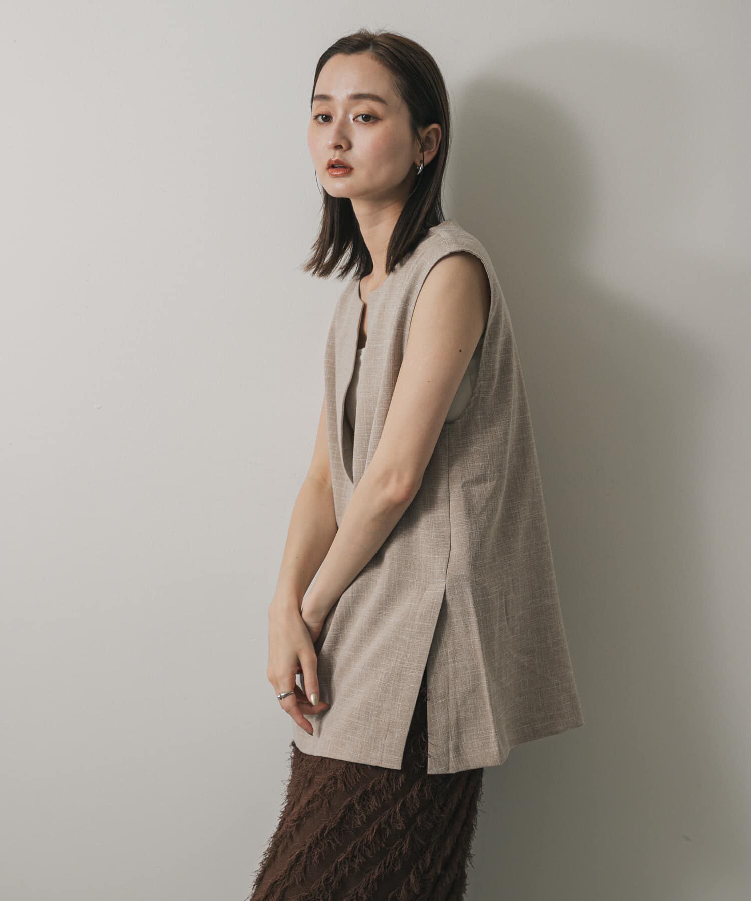 SENSE OF PLACE by URBAN RESEARCH「スキッパーツイードベスト」|ベスト・ジレ|